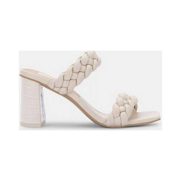 NEW DOLCE VITA paily square open toe chunky heel in ivory stella - Picture 1 of 5